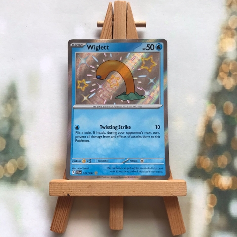 Thẻ hình Pokemon Wiglett 121/091 - Lá bài Scarlet & Violet: Paldean Fates Shiny Rare tiếng Anh chính hãng