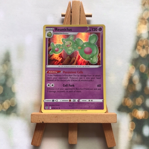 Thẻ hình Pokemon Reuniclus 078/195 - Lá bài Sword & Shield: Silver Tempest Holo Rare tiếng Anh chính hãng