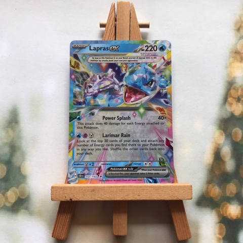 Thẻ hình Pokemon Lapras ex 032/142 - Lá bài lẻ Stellar Crown Ultra Rare tiếng Anh chính hãng