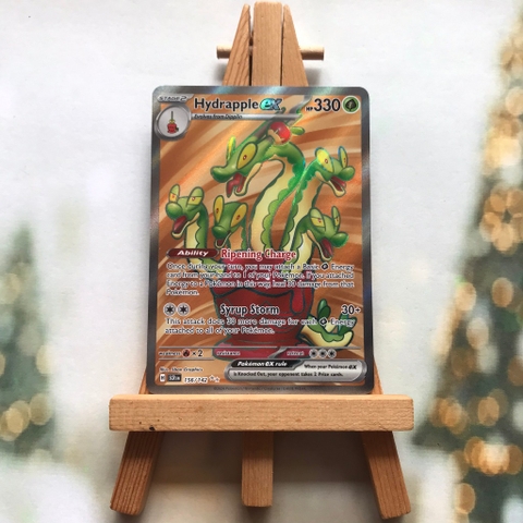 Thẻ hình Pokemon Hydrapple ex 156/142 - Lá bài lẻ Stellar Crown Full Art Secret Rare tiếng Anh chính hãng