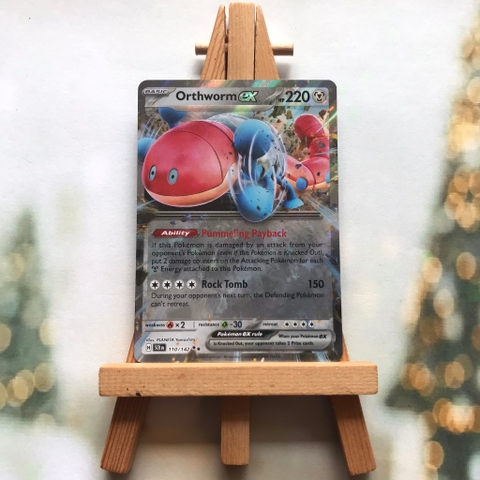 Thẻ hình Pokemon Orthworm ex 110/142 - Lá bài lẻ Stellar Crown Ultra Rare tiếng Anh chính hãng