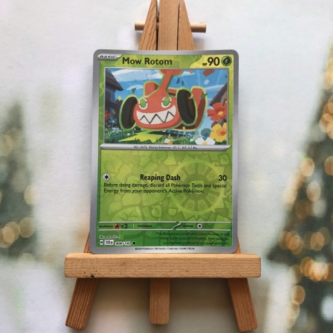 Thẻ hình Pokemon Mow Rotom 008/142 - Lá bài lẻ Stellar Crown Common Reverse Holo tiếng Anh chính hãng