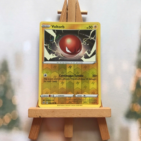 Thẻ hình Pokemon Voltorb 056/192 - Lá bài lẻ Rebel Clash Common Reverse Holo tiếng Anh chính hãng