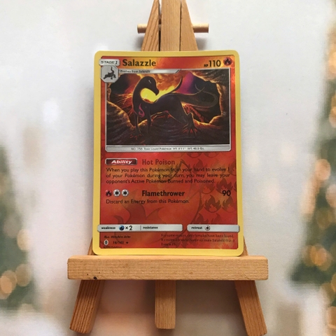 Thẻ hình Pokemon Salazzle 16/145 - Lá bài lẻ Guardians Rising Rare Reverse Holo tiếng Anh chính hãng