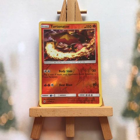 Thẻ hình Pokemon Turtonator 17/145 - Lá bài lẻ Guardians Rising Rare Reverse Holo tiếng Anh chính hãng