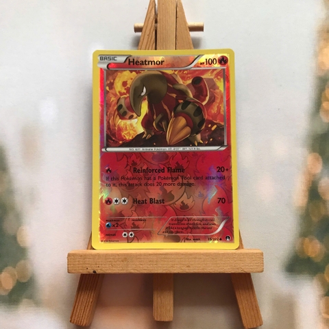 Thẻ hình Pokemon Heatmor 15/122 - Lá bài lẻ XY: Breakpoint Uncommon Reverse Holo tiếng Anh chính hãng