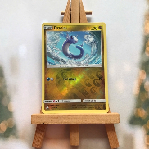 Thẻ hình Pokemon Dratini 35/70 - Lá bài lẻ Dragon Majesty Common Reverse Holo tiếng Anh chính hãng