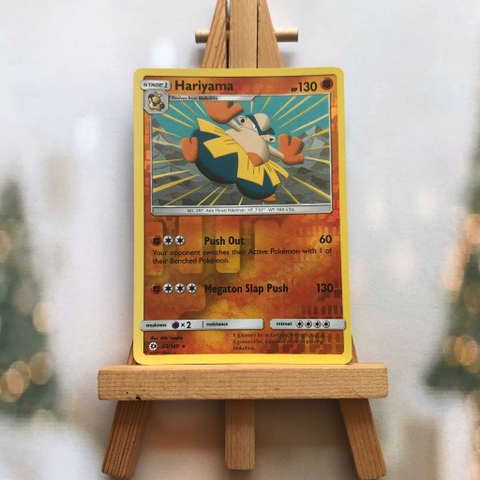 Thẻ hình Pokemon Hariyama 68/149 - Lá bài lẻ Sun & Moon (Base Set) Rare Reverse Holo tiếng Anh chính hãng