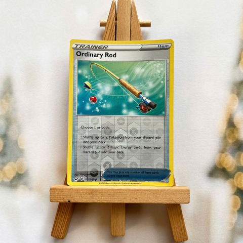 Thẻ hình Pokemon Ordinary Rod 171/202 - Lá bài lẻ Sword & Shield Base Set Uncommon Reverse Holo tiếng Anh chính hãng