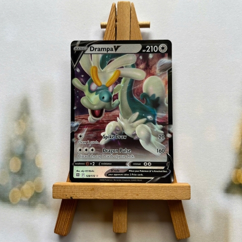Thẻ hình Pokemon Drampa V 128/172 - Lá bài lẻ Brilliant Stars Ultra Rare tiếng Anh chính hãng