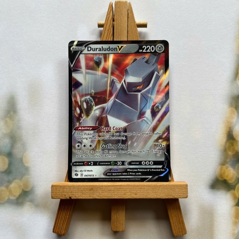 Thẻ hình Pokemon Duraludon V 047/073 - Lá bài Champion's Path Ultra Rare tiếng Anh chính hãng