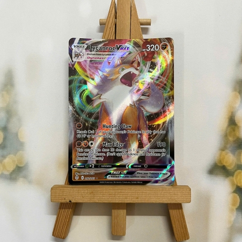 Thẻ hình Pokemon Lycanroc VMAX 092/203 - Lá bài lẻ Evolving Skies Ultra Rare tiếng Anh chính hãng