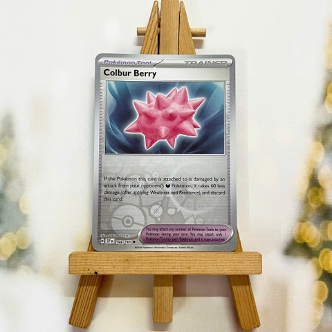 Thẻ hình Pokemon Colbur Berry 168/191 - Lá bài lẻ Surging Sparks Uncommon Reverse Holo tiếng Anh chính hãng