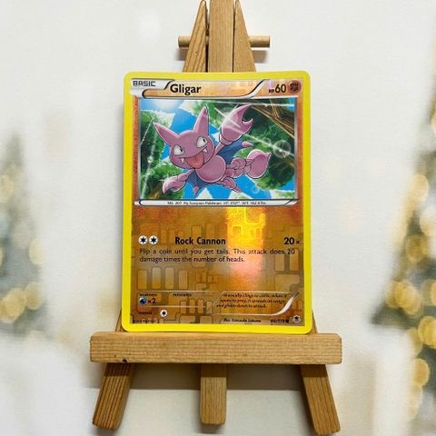 Thẻ hình Pokemon Gligar 46/119 - Lá bài lẻ XY Phantom Forces Common Reverse Holo tiếng Anh chính hãng