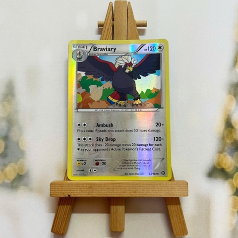 Thẻ hình Pokemon Braviary 93/114 - Lá bài lẻ XY Steam Siege Uncommon Reverse Holo tiếng Anh chính hãng