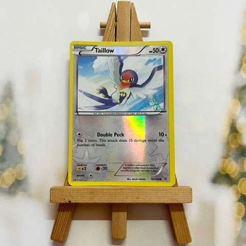 Thẻ hình Pokemon Taillow 70/108 - Lá bài lẻ XY Roaring Skies Common Reverse Holo tiếng Anh chính hãng