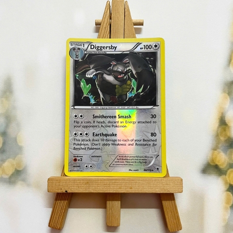 Thẻ hình Pokemon Diggersby 88/119 - Lá bài lẻ XY Phantom Forces Rare Reverse Holo tiếng Anh chính hãng