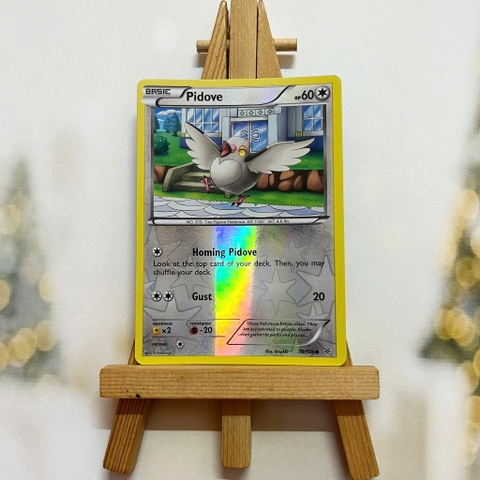 Thẻ hình Pokemon Pidove 78/108 - Lá bài lẻ XY Roaring Skies Common Reverse Holo tiếng Anh chính hãng