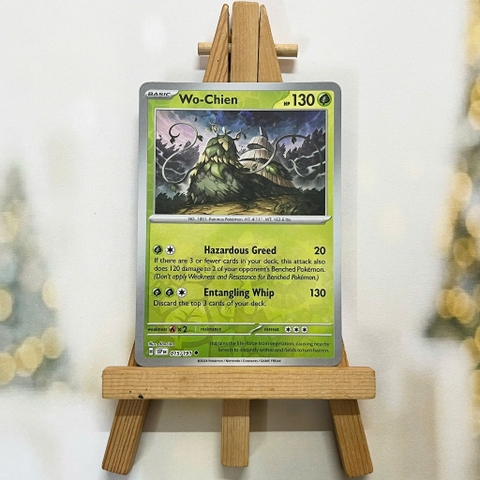 Thẻ hình Pokemon Wo-Chien 015/191 - Lá bài lẻ Surging Sparks Uncommon Reverse Holo tiếng Anh chính hãng