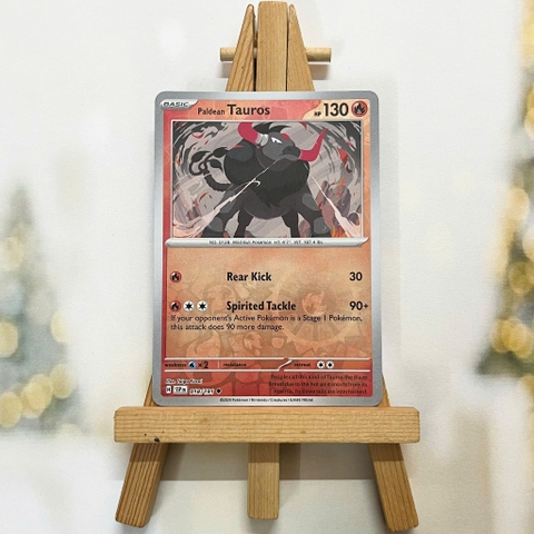 Thẻ hình Pokemon Paldean Tauros 018/191 - Lá bài lẻ Surging Sparks Uncommon Reverse Holo tiếng Anh chính hãng