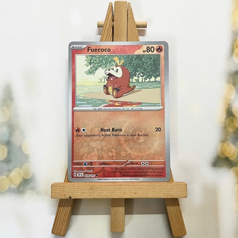 Thẻ hình Pokemon Fuecoco 029/191 - Lá bài lẻ Surging Sparks Common Reverse Holo tiếng Anh chính hãng