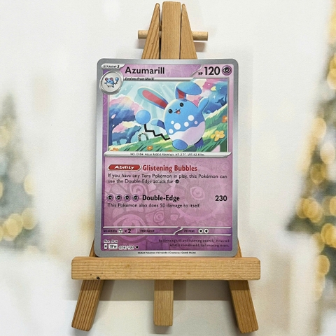 Thẻ hình Pokemon Azumarill 074/191 - Lá bài lẻ Surging Sparks Uncommon Reverse Holo tiếng Anh chính hãng