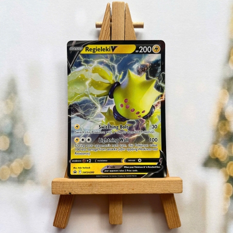 Thẻ hình Pokemon Regieleki V SWSH280 - Lá bài lẻ Sword & Shield Promo tiếng Anh chính hãng