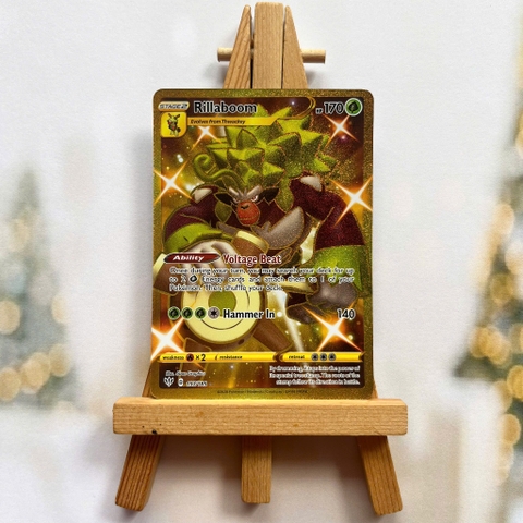 Thẻ hình Pokemon Rillaboom 197/189 - Lá bài lẻ Darkness Ablaze Secret Rare tiếng Anh chính hãng