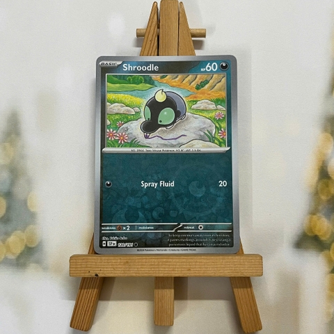 Thẻ hình Pokemon Shroodle 120/191 - Lá bài lẻ Surging Sparks Common Reverse Holo tiếng Anh chính hãng