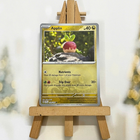 Thẻ hình Pokemon Applin 138/191 - Lá bài lẻ Surging Sparks Common Reverse Holo tiếng Anh chính hãng