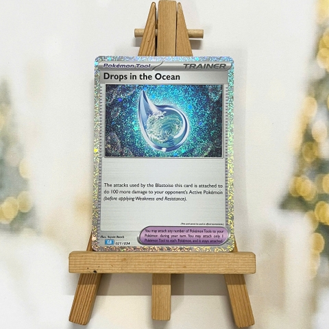Thẻ hình Pokemon Drops in the Ocean 021/034 - Lá bài lẻ Trading Card Game Classic tiếng Anh chính hãng