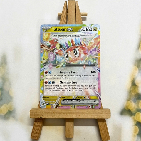 Thẻ hình Pokemon Tatsugiri ex 142/191 - Lá bài lẻ Surging Sparks Ultra Rare tiếng Anh chính hãng