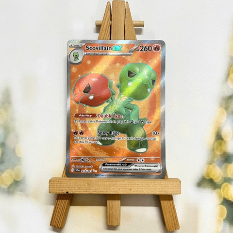 Thẻ hình Pokemon Scovillain ex 216/191 - Lá bài lẻ Surging Sparks Full Art Secret Rare tiếng Anh chính hãng