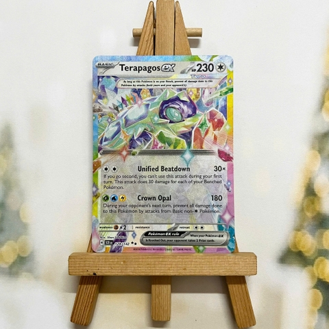 Thẻ hình Pokemon Terapagos ex 128/142 - Lá bài lẻ Stellar Crown Ultra Rare tiếng Anh chính hãng