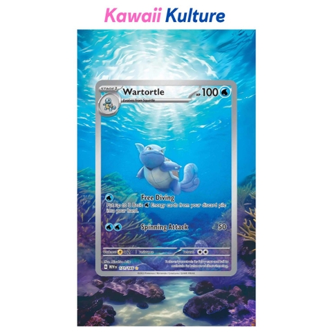 Wartortle IR 171/165 Extended Art Case for trading card Pokemon