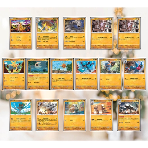 [Reverse 132- Fighting] Thẻ hình Pokemon Hệ giác đấu từ Mega Evolution Base Set Reverse Holo tiếng Anh