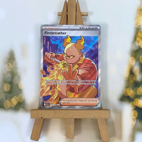 Thẻ hình Pokemon Firebreather 119/094 - Lá bài lẻ Phantasmal Flames Full Art Ultra Rare tiếng Anh
