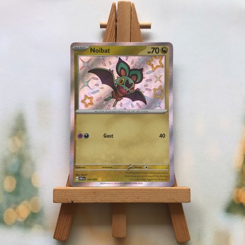 Thẻ hình Pokemon Noibat 194/091 - Lá bài lẻ Paldean Fates Shiny Rare tiếng Anh chính hãng