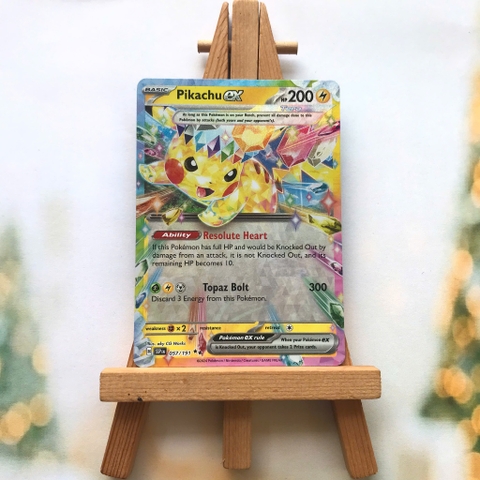 Thẻ hình Pokemon Pikachu ex 057/191 - Lá bài lẻ Surging Sparks Ultra Rare tiếng Anh chính hãng
