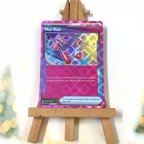 Thẻ hình Pokemon Max Rod 116/131 - Lá bài lẻ Prismatic Evolutions Ace Spec Rare tiếng Anh chính hãng