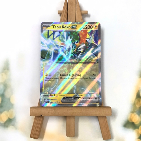 Thẻ hình Pokemon Tapu Koko ex 051/159 - Lá bài lẻ Journey Together Ultra Rare tiếng Anh chính hãng