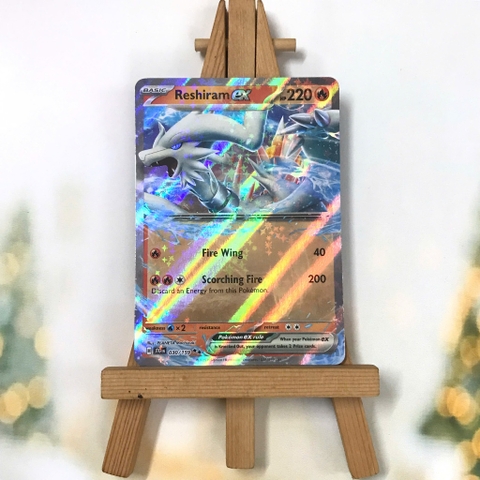 Thẻ hình Pokemon Reshiram ex 030/159 - Lá bài lẻ Journey Together Ultra Rare tiếng Anh chính hãng