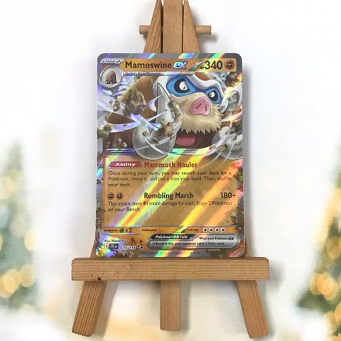Thẻ hình Pokemon Mamoswine ex 079/159 - Lá bài lẻ Journey Together Ultra Rare tiếng Anh chính hãng