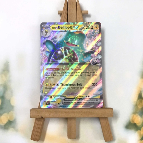 Thẻ hình Pokemon Iono's Bellibolt ex 053/159 - Lá bài lẻ Journey Together Ultra Rare tiếng Anh chính hãng