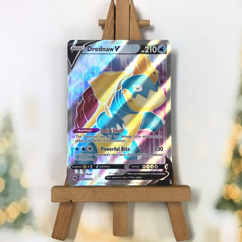 Thẻ hình Pokemon Drednaw V 069/073 - Lá bài lẻ Champion's Path Full Art Ultra Rare tiếng Anh chinh hãng