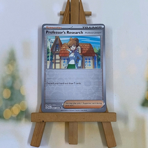Thẻ hình Pokemon Professor's Research (Professor Juniper) 085/086 - Lá bài Black Bolt Uncommon Reverse Holo tiếng Anh chính hãng