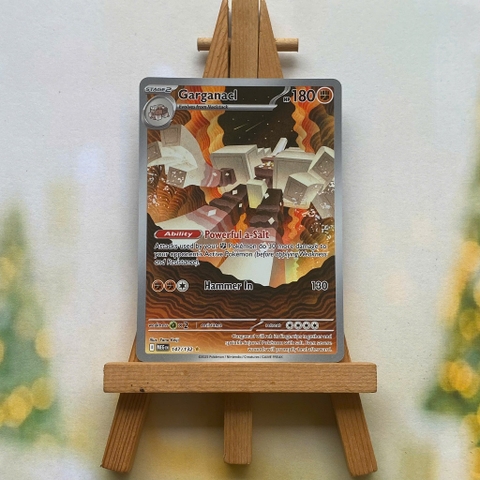 Thẻ hình Pokemon Garganacl 147/132 - Lá bài lẻ Mega Evolution Illustration Rare tiếng Anh chính hãng