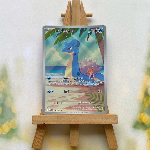 Thẻ hình Pokemon Misty's Lapras 194/182 - Lá bài lẻ Destined Rivals Illustration Rare tiếng Anh chính hãng