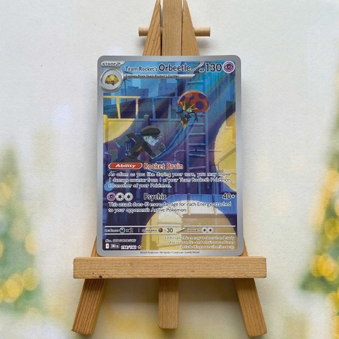 Thẻ hình Pokemon Team Rocket's Orbeetle 198/182 - Lá bài lẻ Destined Rivals Illustration Rare tiếng Anh chính hãng