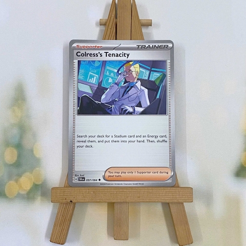 Thẻ hình Pokemon Colress's Tenacity 057/064 - Lá bài lẻ Shrouded Fable Uncommon Reverse Holo tiếng Anh chính hãng